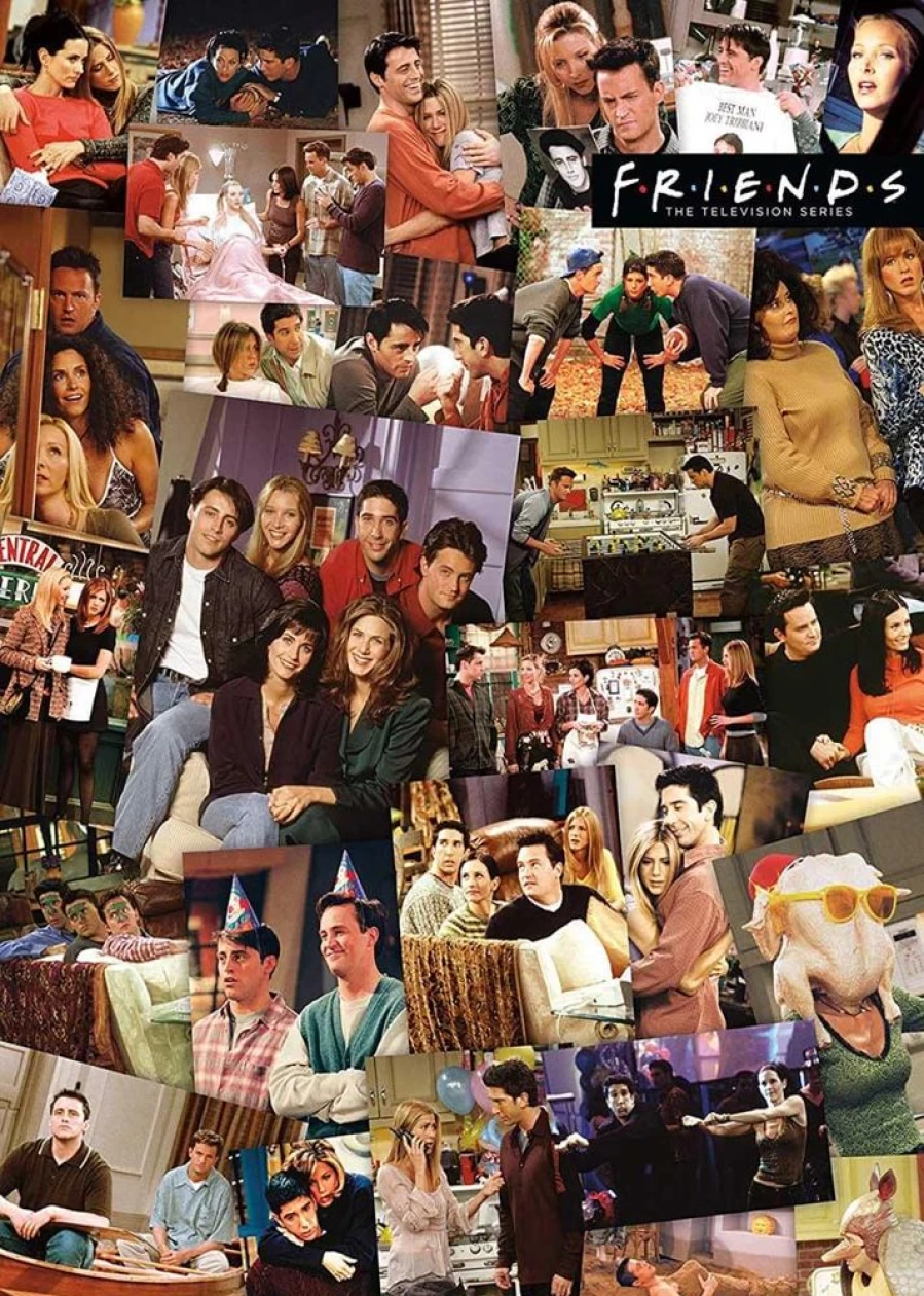 "Toynk Friends TV Show Collage 1000-Piece Jigsaw Puzzle for Adults – Challenging Group Activity Gift"