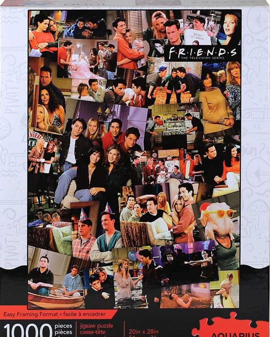 "Toynk Friends TV Show Collage 1000-Piece Jigsaw Puzzle for Adults – Challenging Group Activity Gift"