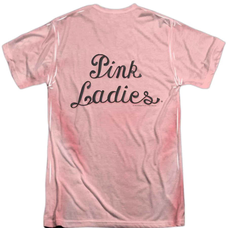 MeTV Custom Classics Grease Rizzo Pink Ladies Unisex T-Shirt (Front & Back Print)