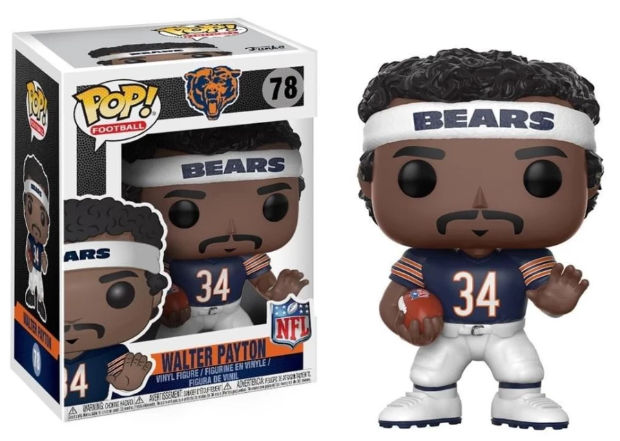 Chicago Bears NFL Walter Payton Pop! Vinyl Figure by Funko - Home Jersey Edition | Official Toynk Collectible