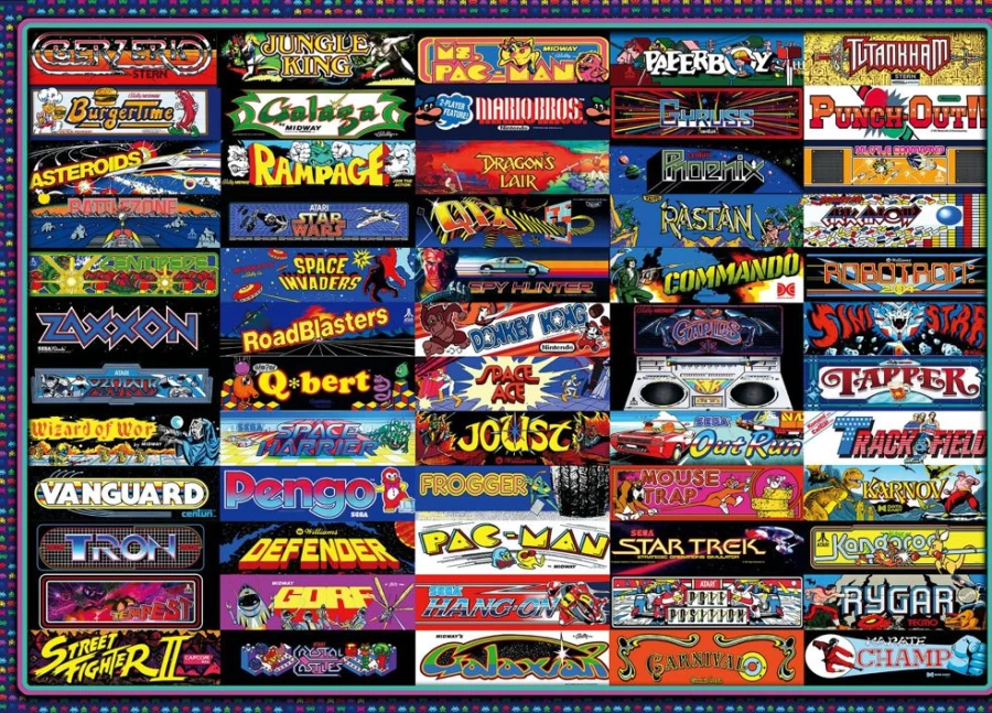 "Toynk Arcadeageddon! Retro Arcade Game 1000-Piece Jigsaw Puzzle for Adults & Teens"