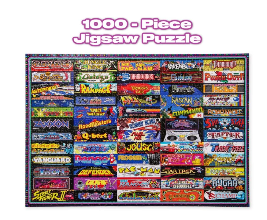 "Toynk Arcadeageddon! Retro Arcade Game 1000-Piece Jigsaw Puzzle for Adults & Teens"