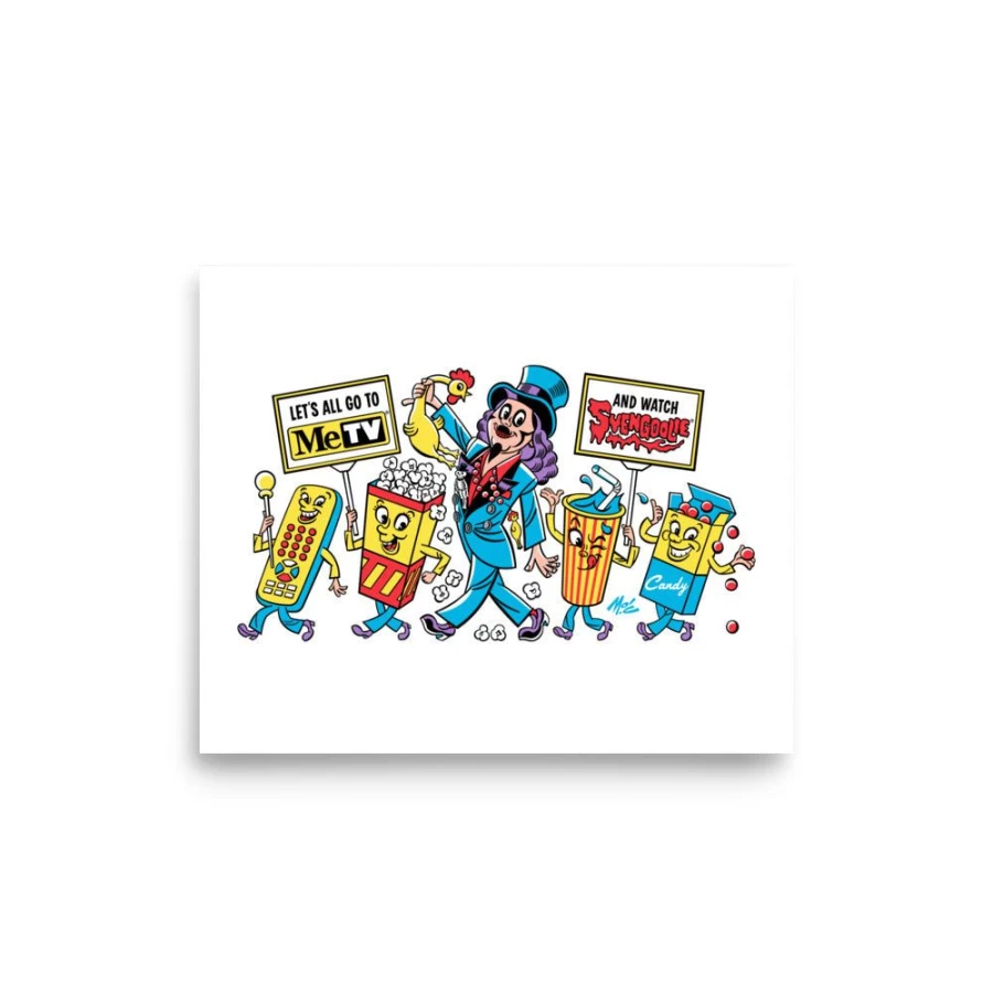 "Svengoolie Art Print by Mitch O'Connell - MeTV 2022 Series Collectible Poster"