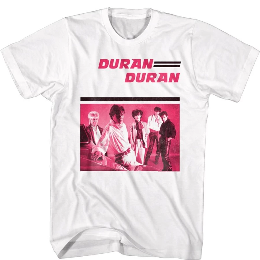 MeTV Custom Brands Duran Duran - Pink Duran Inspired Vintage T-Shirt