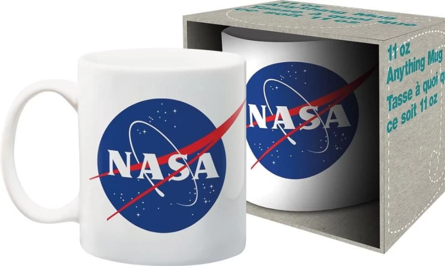 Toynk NASA Blue Insignia 11oz Ceramic Coffee Mug - Official Space-Themed Collectible Cup