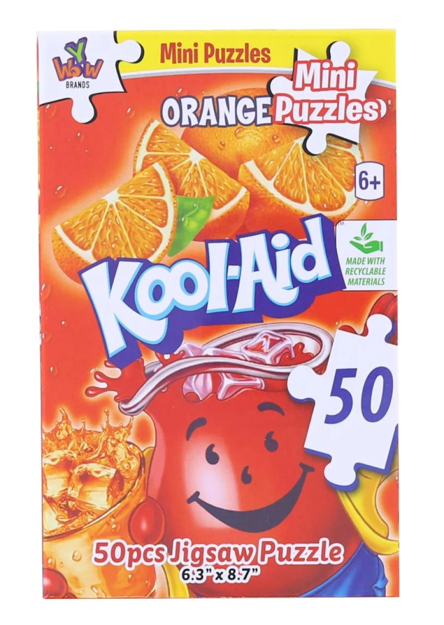 Toynk Kool-Aid Orange Flavor 50-Piece Mini Jigsaw Puzzle for Kids & Collectors