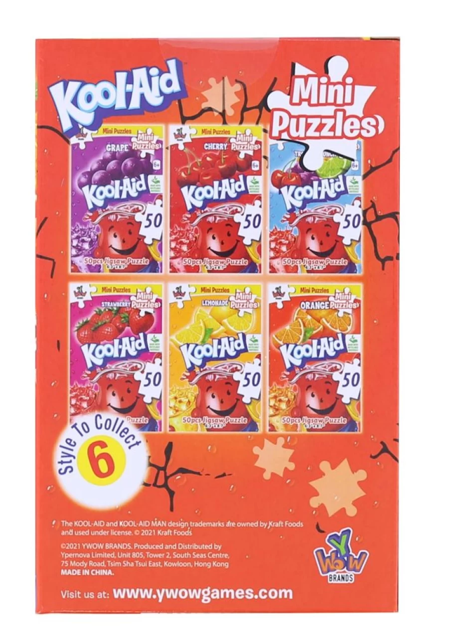 Toynk Kool-Aid Orange Flavor 50-Piece Mini Jigsaw Puzzle for Kids & Collectors