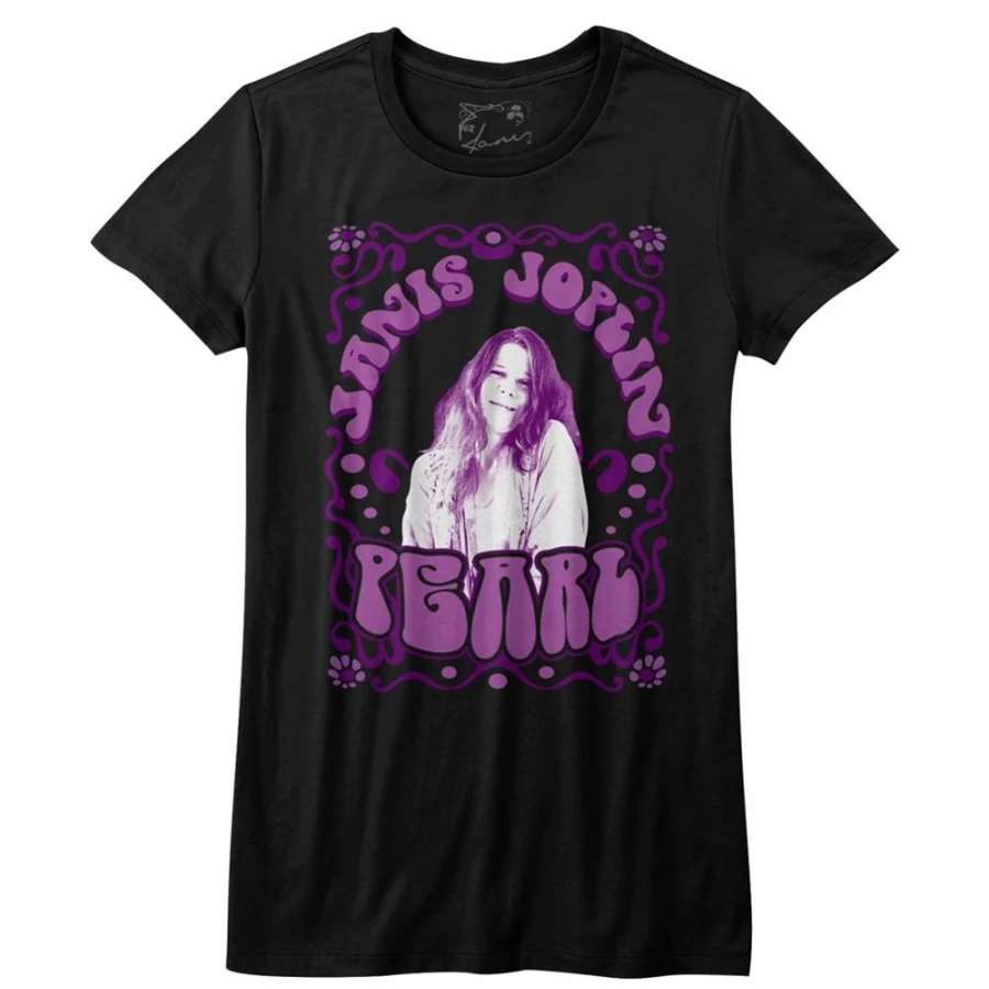 "MeTV Custom Brands Janis Joplin - Pearl Vintage Music T-Shirt"