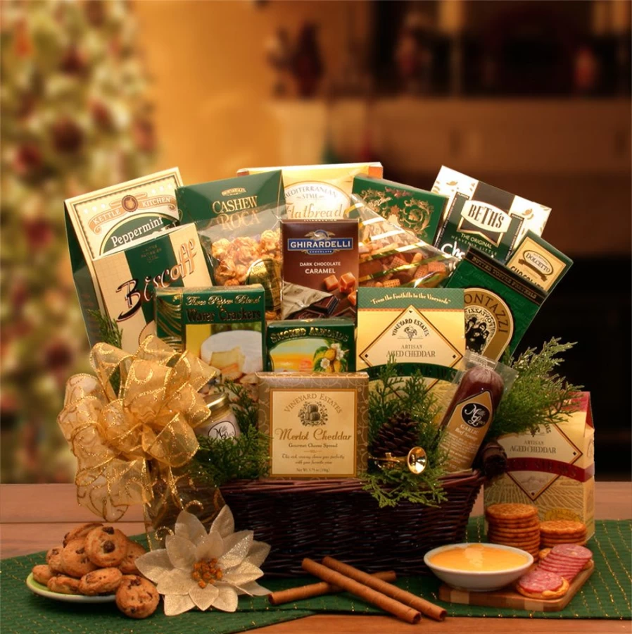 GBDS Holiday Sampler Gift Basket - Premium Gourmet Assortment for Festive Celebrations