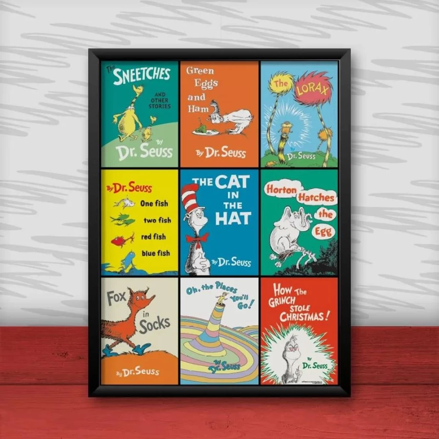 Toynk Dr. Seuss 1000-Piece Jigsaw Puzzle - Classic Book Illustrations Educational Family Game