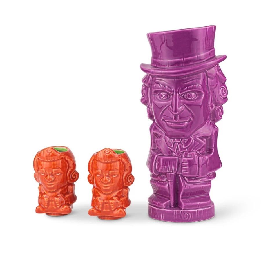 Toynk Willy Wonka Chocolate Factory Geeki Tikis Ceramic Mug Set - Collectible Tiki Cups for Coffee & Tea