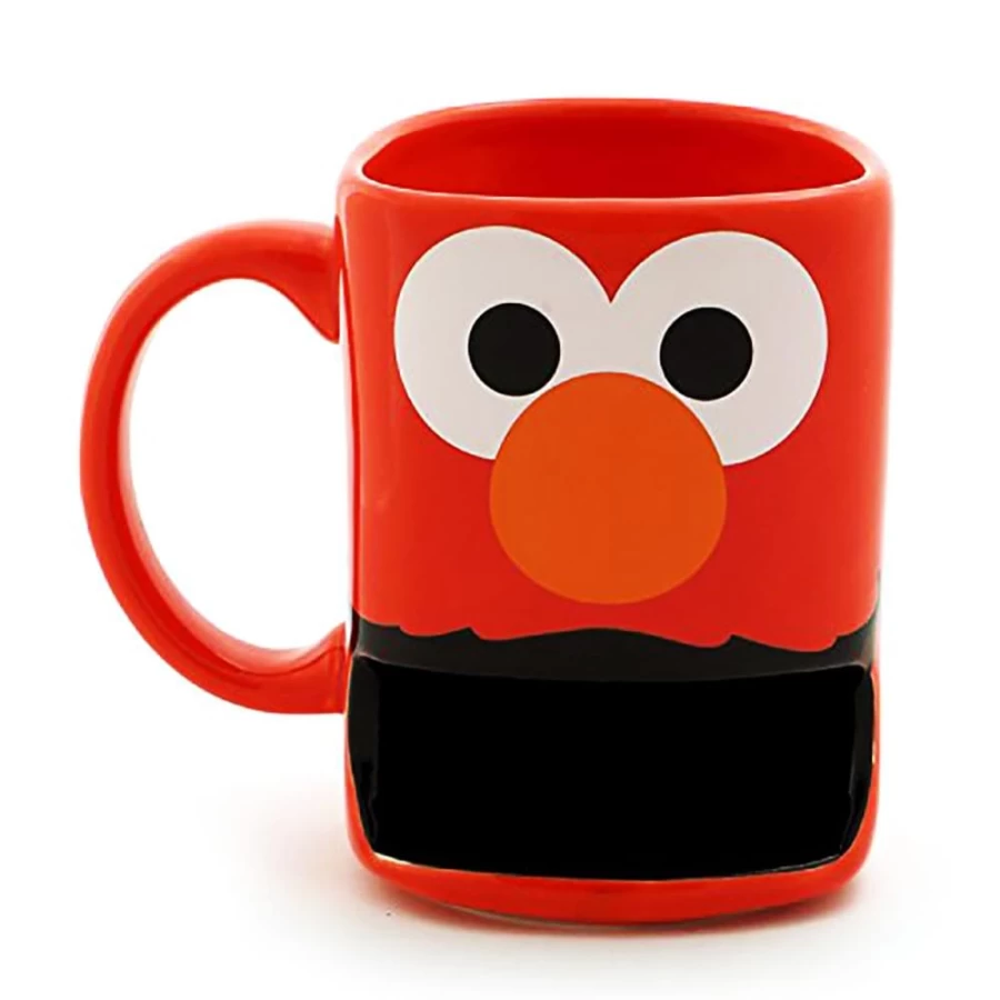 Toynk Sesame Street Elmo 10Oz Stoneware Mug with Cookie Slot - Collectible Drinkware for Fans