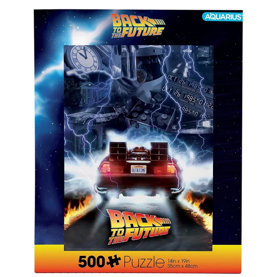 "Toynk Back To The Future 500-Piece Jigsaw Puzzle - Time Travel Movie Puzzle"