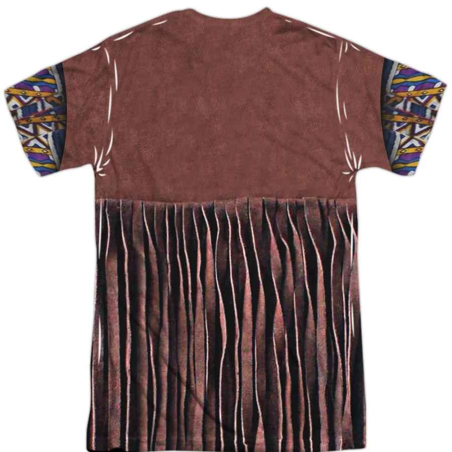 "MeTV Custom Classics Unisex Hippie Costume - 1960s Retro Outfit (Front & Back View)"