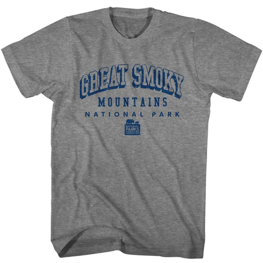 MeTV Custom Brands Unisex Great Smoky Mountains National Park Collegiate Gray T-Shirt
