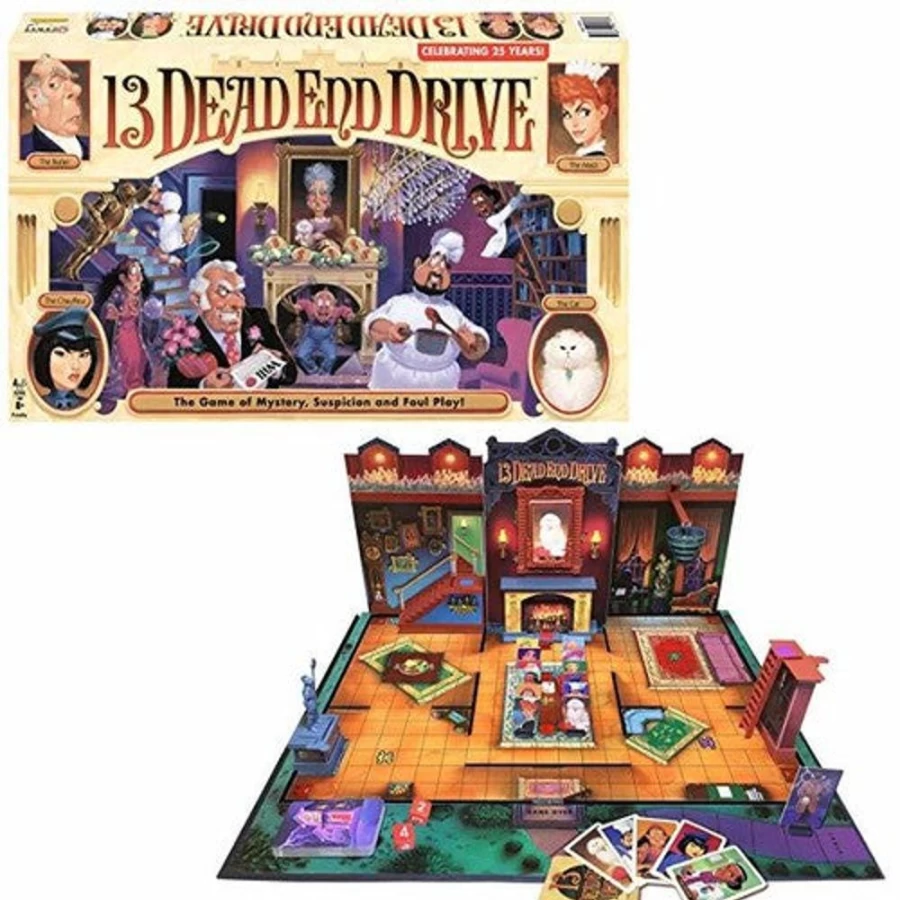 "MeTV Entertainment's 13 Dead End Drive Board Game – Mystery & Strategy Family Game"