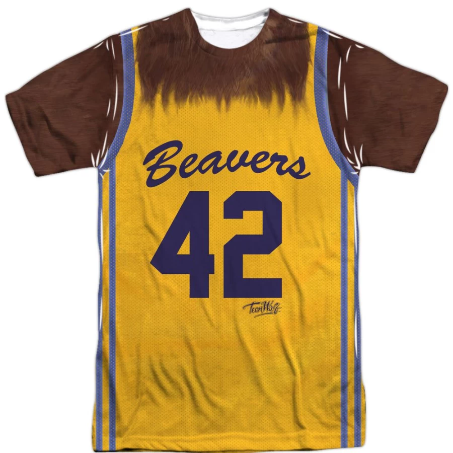 "MeTV Custom Classics Teen Wolf Unisex Jersey - Front & Back Print"