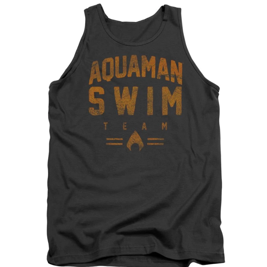 MeTV Custom Classics Aquaman Unisex Swim Team T-Shirt - Superhero Graphic Tee