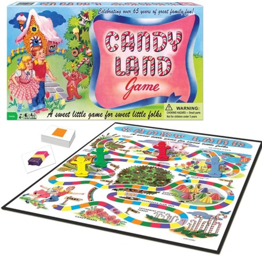 MeTV Entertainment Candy Land 65th Anniversary Edition Board Game - Classic Family Fun