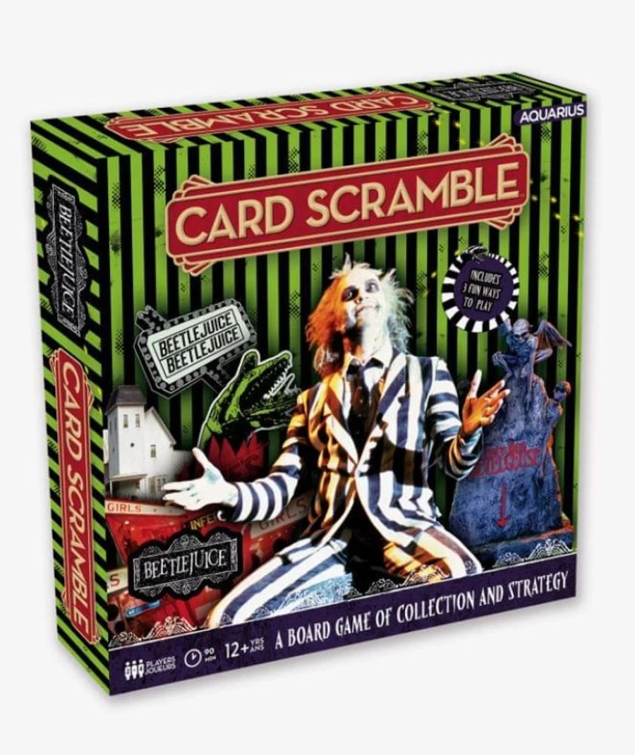 "Toynk Beetlejuice Card Scramble Board Game for 2-4 Players | Family Party Strategy Game"