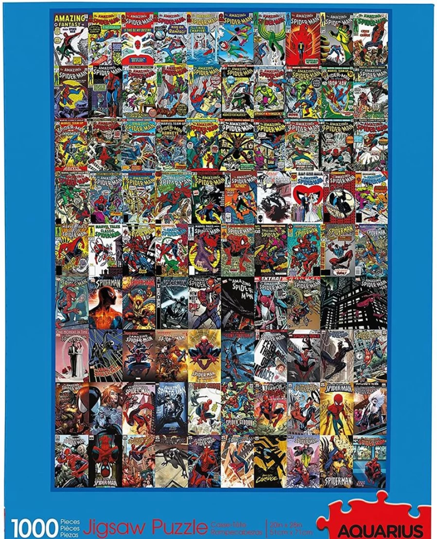 Toynk Marvel Spider-Man 1000-Piece Jigsaw Puzzle - Collectible Comic Cover Art