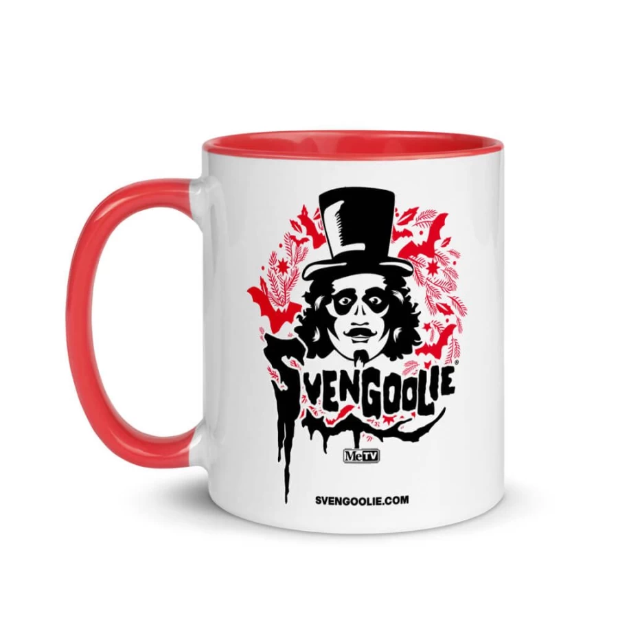 MeTV Custom Products Svengoolie Holiday Ceramic Mug - Collectible Christmas Coffee Cup
