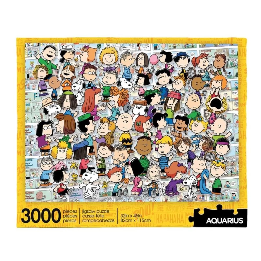 Toynk Peanuts Snoopy & Gang 3000-Piece Jigsaw Puzzle for Adults, Large Puzzle Challenge, Collectible Cartoon Art
