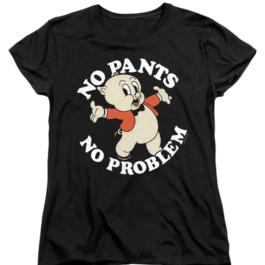 MeTV Custom Classics Looney Tunes No Pants Funny Graphic T-Shirt Cartoon Merchandise