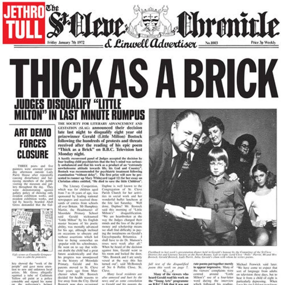 "Jethro Tull - Thick As A Brick Vinyl Record by MeTV Entertainment"