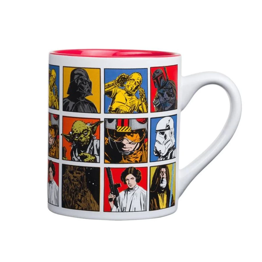 Star Wars Episode 4 A New Hope Character Grid Ceramic Mug 14oz - Official Toynk Collectible