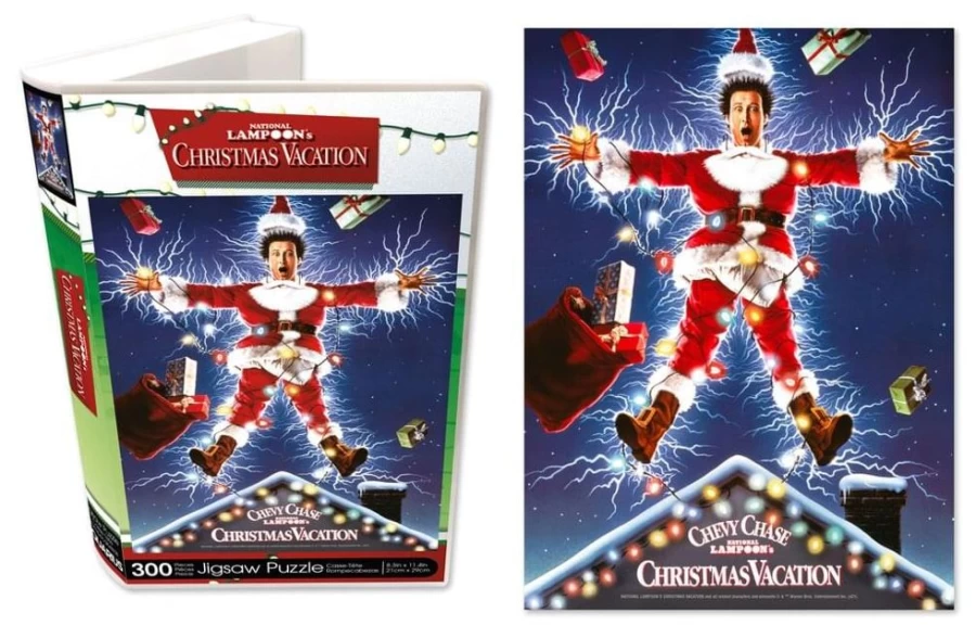 Toynk Christmas Vacation 300-Piece VHS Box Jigsaw Puzzle for Holiday Fun & Collectors
