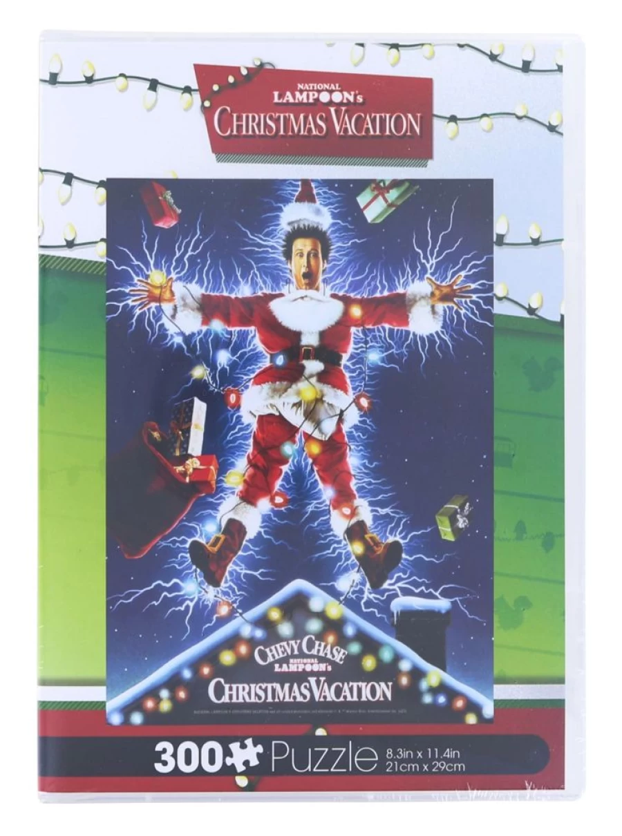 Toynk Christmas Vacation 300-Piece VHS Box Jigsaw Puzzle for Holiday Fun & Collectors