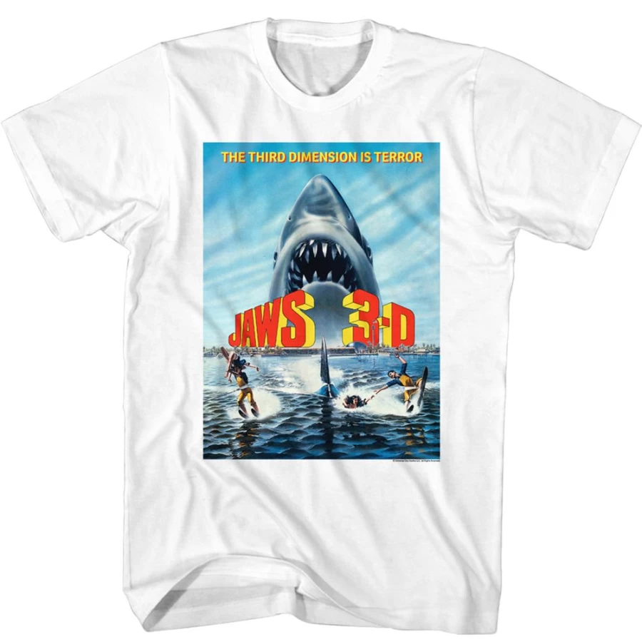 "MeTV Custom Brands Jaws 3D Movie Poster - Unisex Collectible Film Memorabilia"