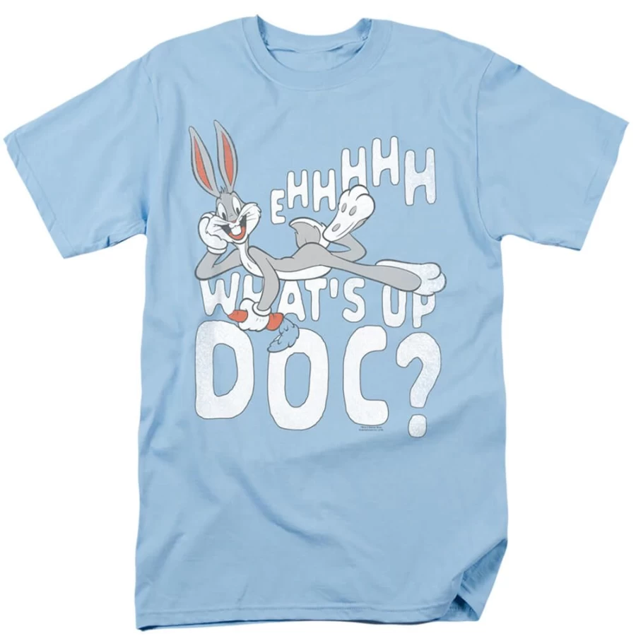"MeTV Custom Classics Bugs Bunny Unisex T-Shirt - What's Up Doc? Cartoon Graphic Tee"