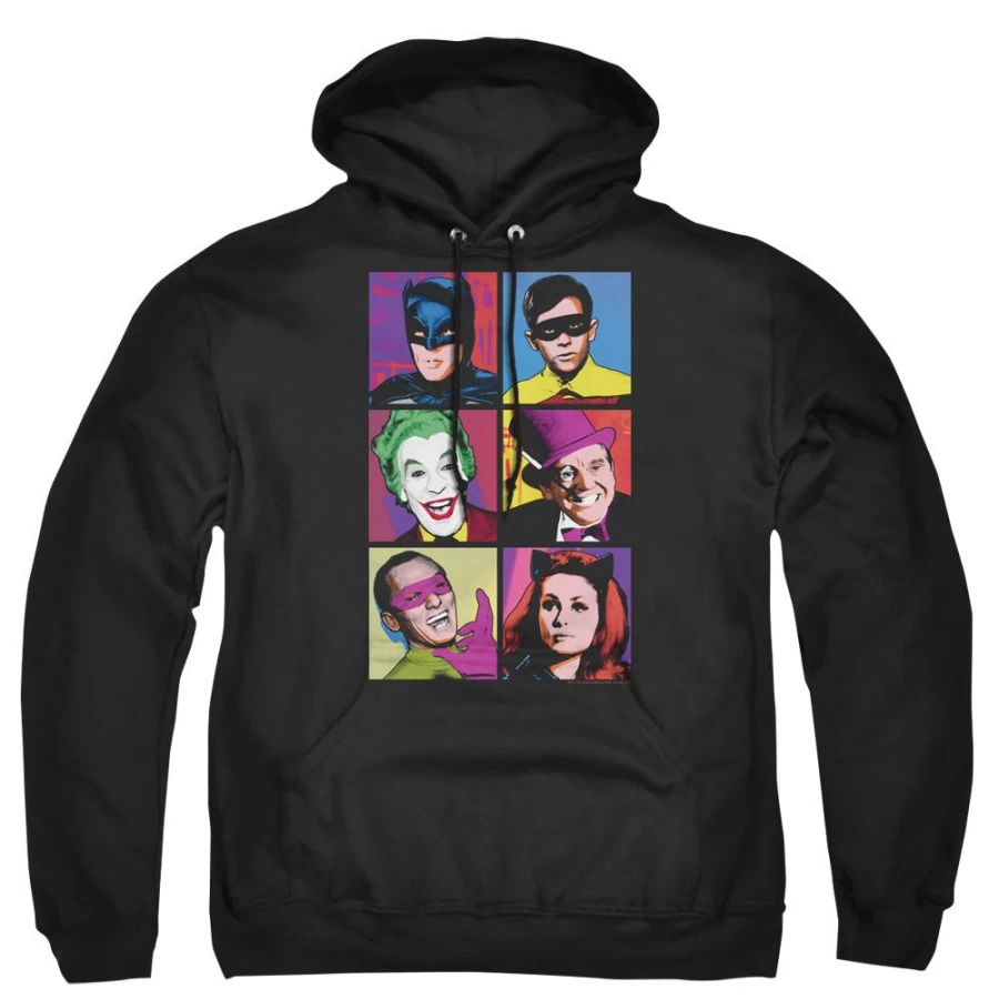 "MeTV Custom Classics Batman Pop Art Cast Squares - Unisex Graphic Collectible"