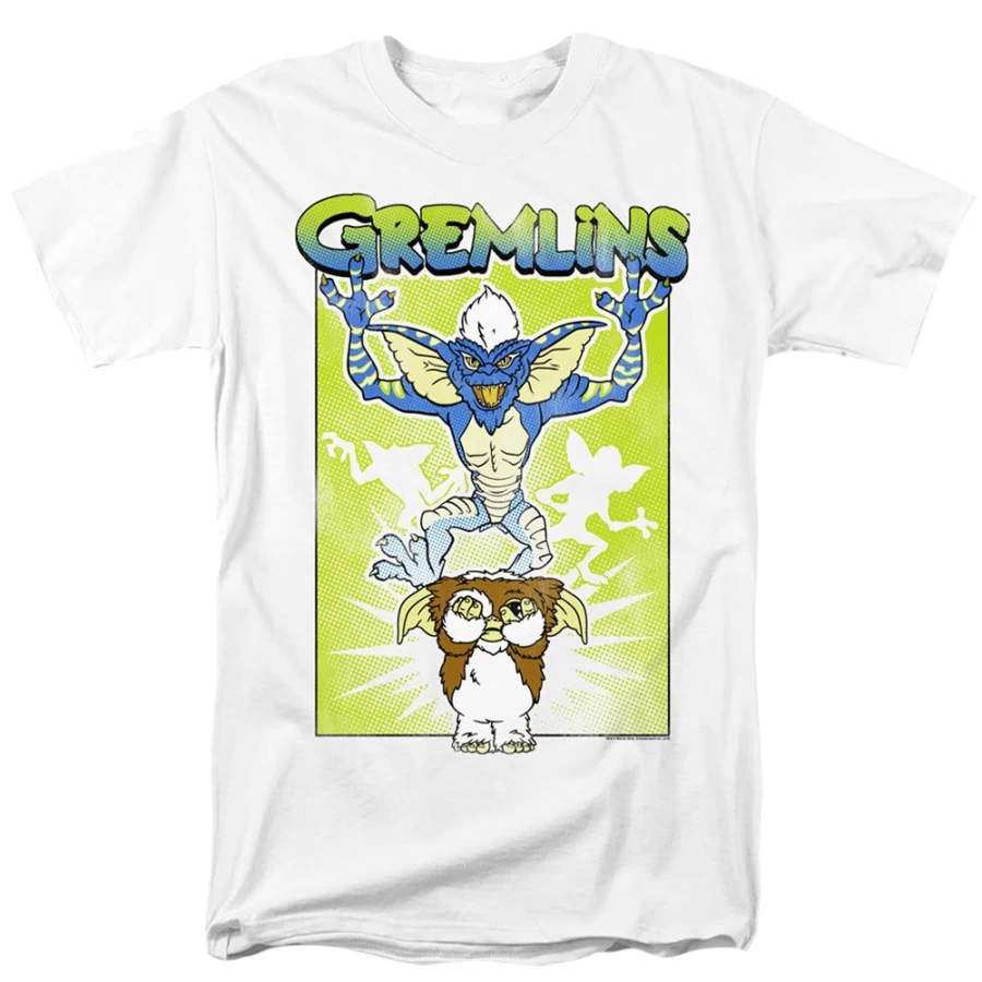 MeTV Custom Classics Gremlins White T-Shirt - Be Afraid Graphic Tee