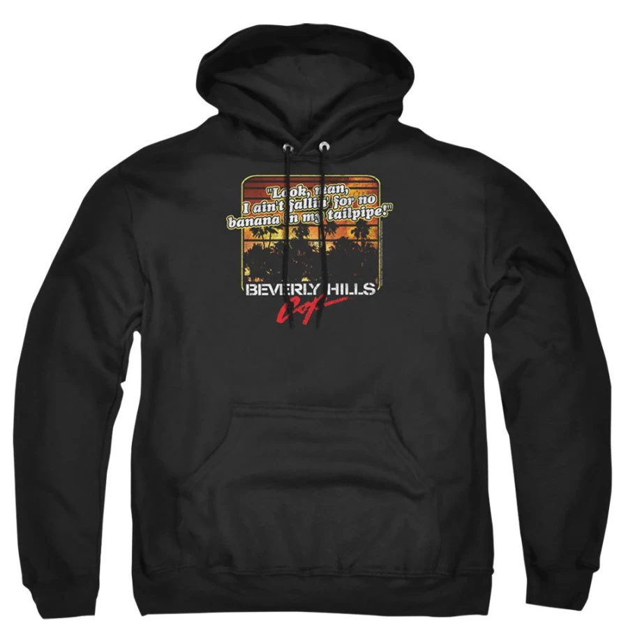 "MeTV Custom Classics Beverly Hills Cop Unisex T-Shirt - Banana In My Tailpipe Design"