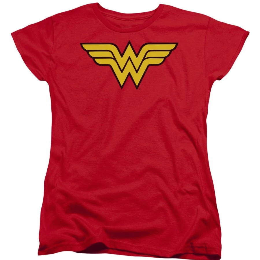 "MeTV Custom Classics Wonder Woman Logo Unisex T-Shirt - DC Comics Superhero Graphic Tee"