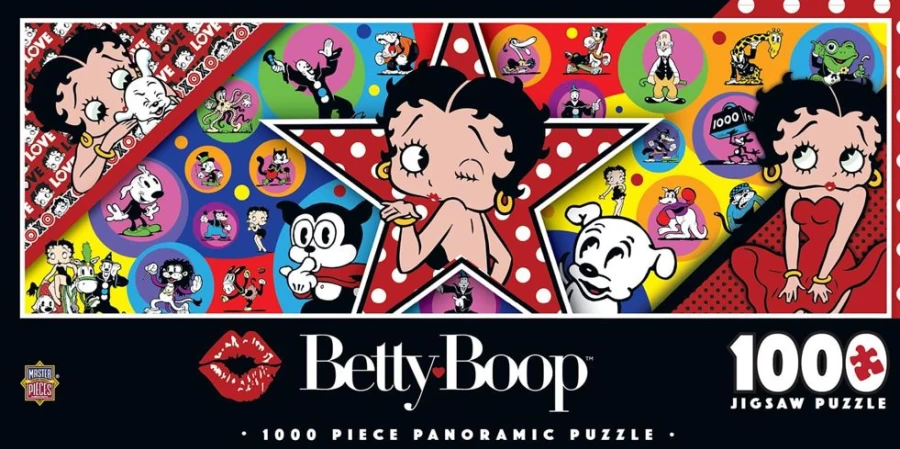 "Toynk Betty Boop 1000-Piece Panoramic Jigsaw Puzzle – Collectible Cartoon Puzzle for Adults & Teens"