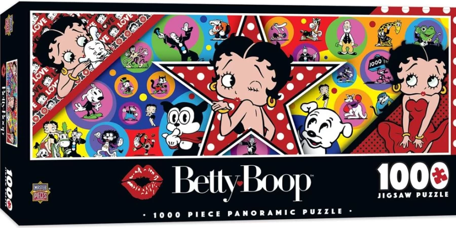 "Toynk Betty Boop 1000-Piece Panoramic Jigsaw Puzzle – Collectible Cartoon Puzzle for Adults & Teens"