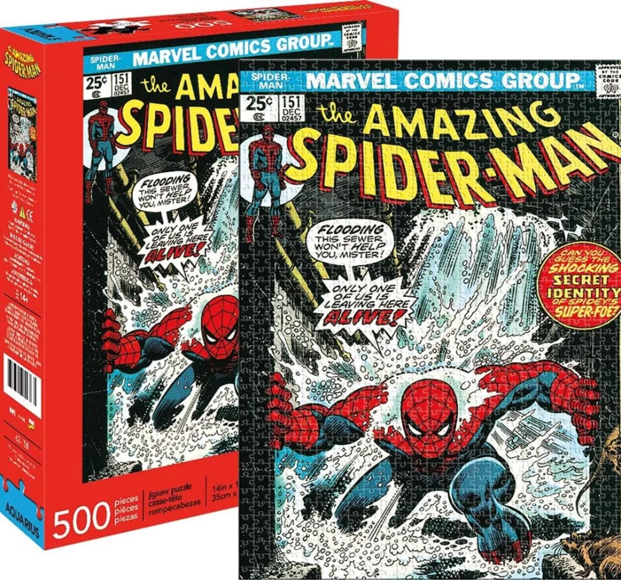 Toynk Marvel Spider-Man #151 Comic Cover 500-Piece Jigsaw Puzzle for Adults & Kids