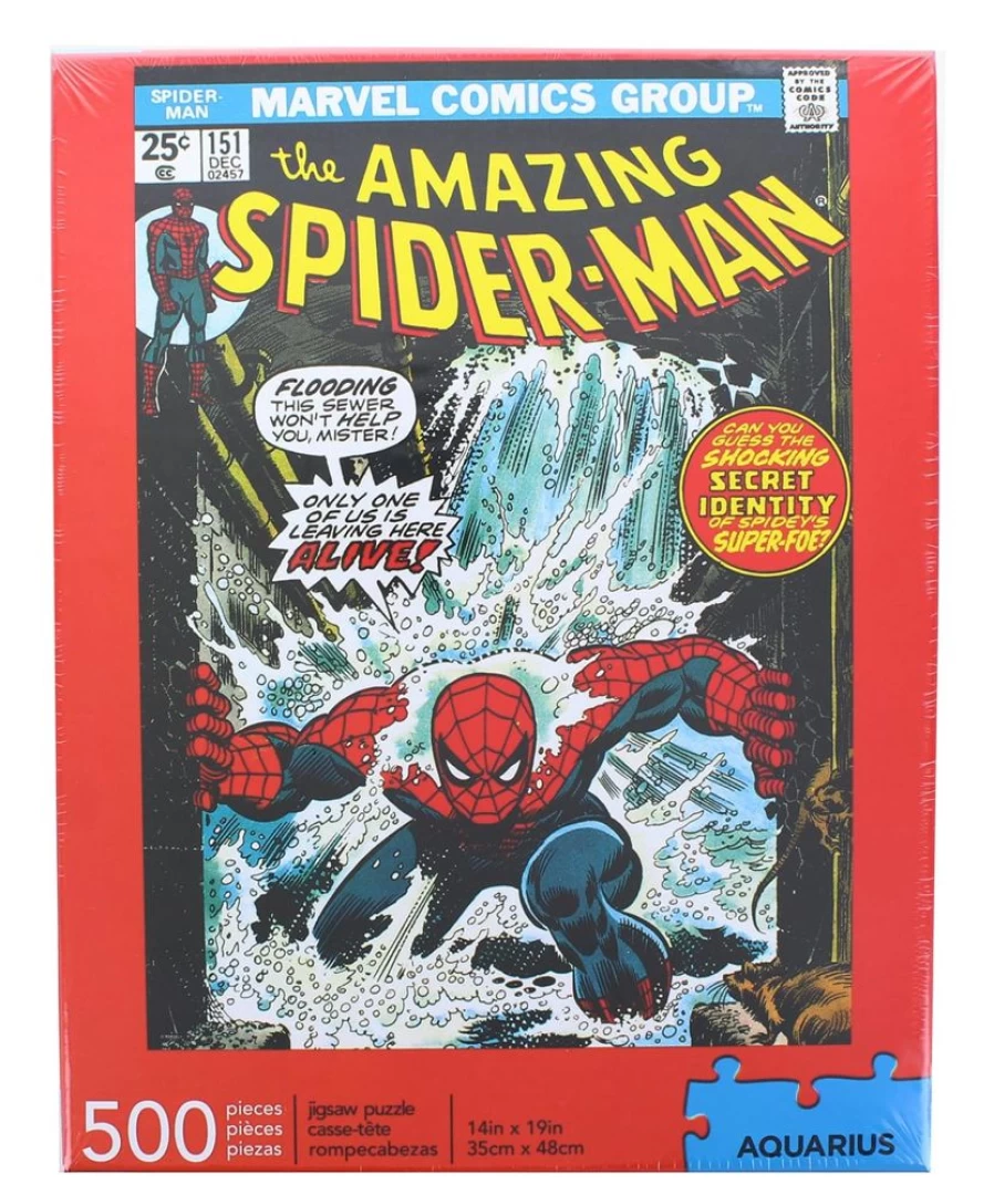 Toynk Marvel Spider-Man #151 Comic Cover 500-Piece Jigsaw Puzzle for Adults & Kids