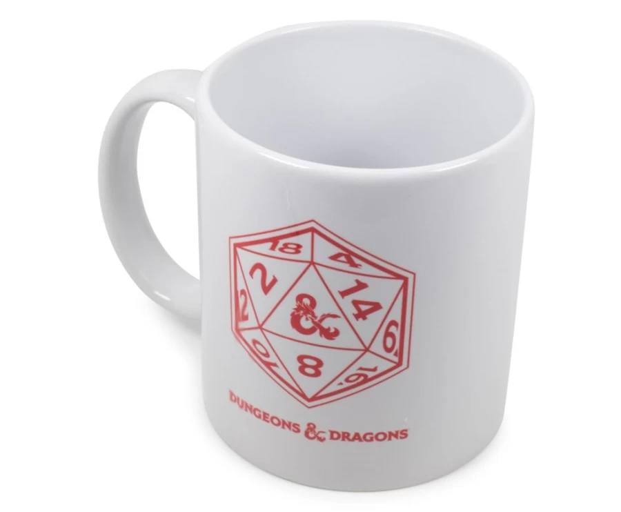 Toynk Dungeons & Dragons D20 Dice Design Ceramic Coffee Mug - 11 oz Capacity for Gamers & Collectors