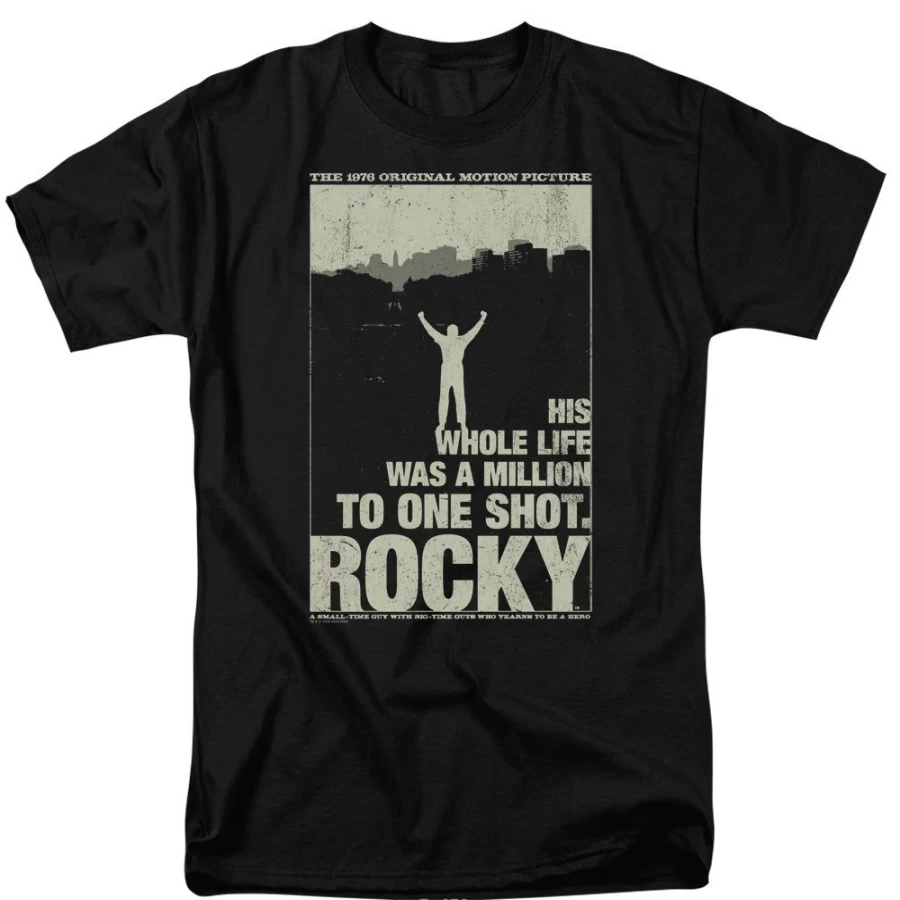 MeTV Custom Classics Rocky Unisex Silhouette Graphic Tee - Vintage Inspired T-Shirt