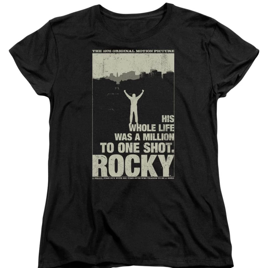 MeTV Custom Classics Rocky Unisex Silhouette Graphic Tee - Vintage Inspired T-Shirt
