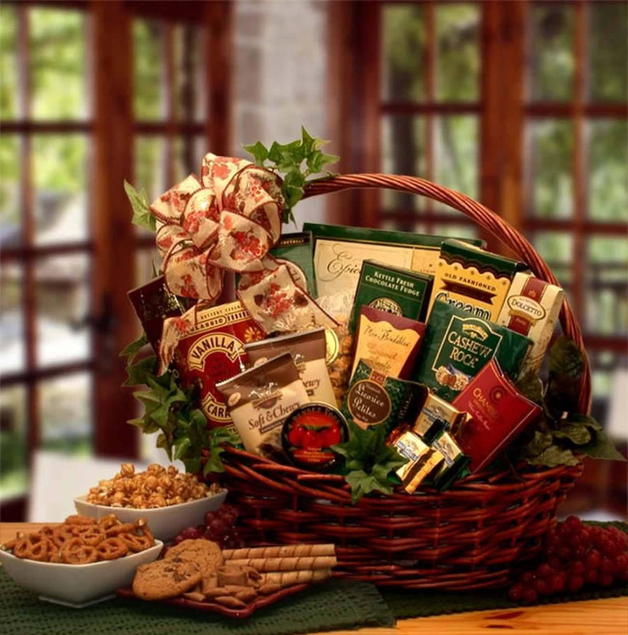 GBDS Premium Sweets and Treats Gift Basket - Deluxe Assorted Candy & Snack Box for Holidays and Gifting