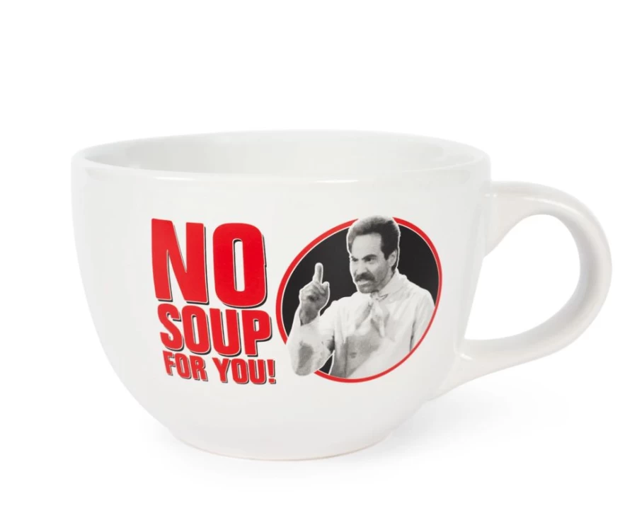 Toynk Seinfeld "No Soup For You" 24oz Ceramic Soup Mug | Officially Licensed Collectible