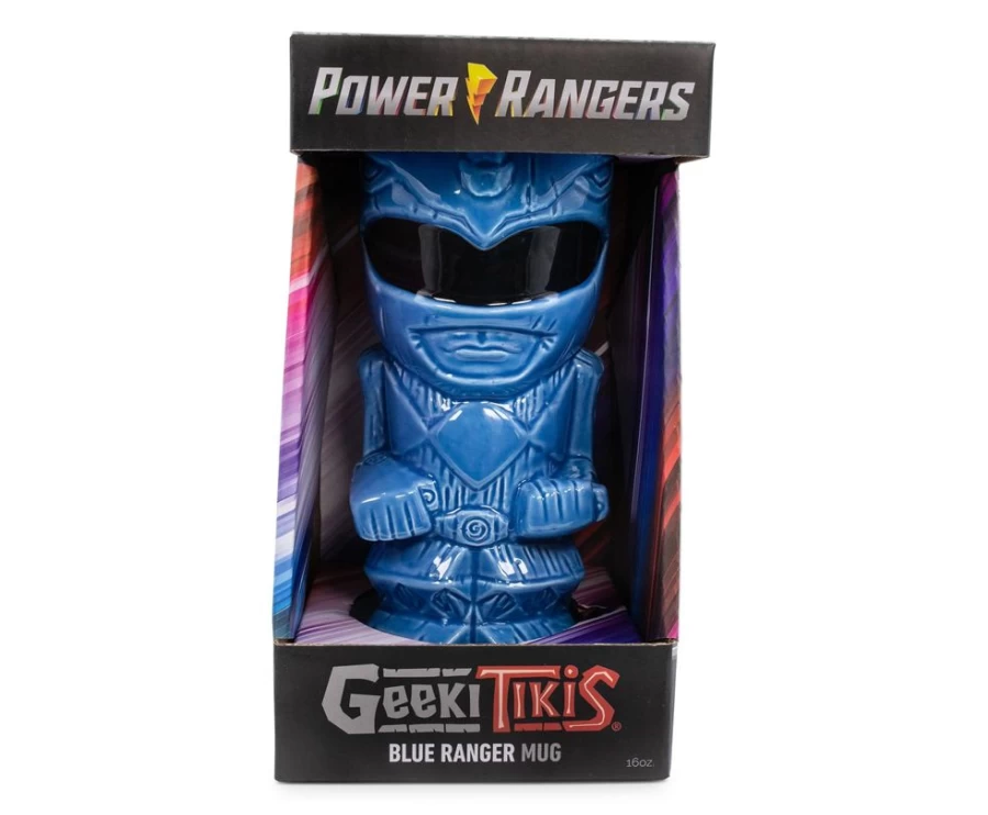 Toynk Geeki Tikis Power Rangers Blue Ranger 16oz Ceramic Coffee Mug - Collectible Gift for Fans