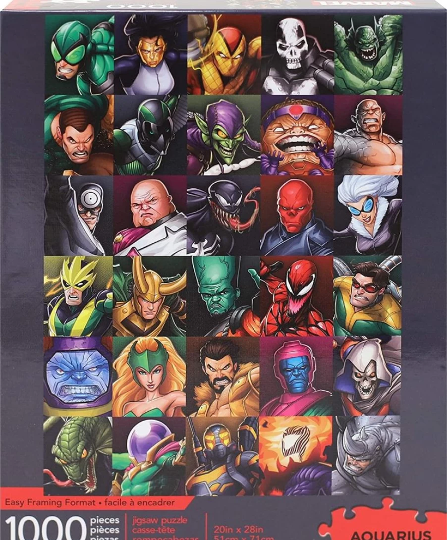 Marvel Villains 1000-Piece Jigsaw Puzzle by Toynk – Collectible Comic Art Collage for Adults