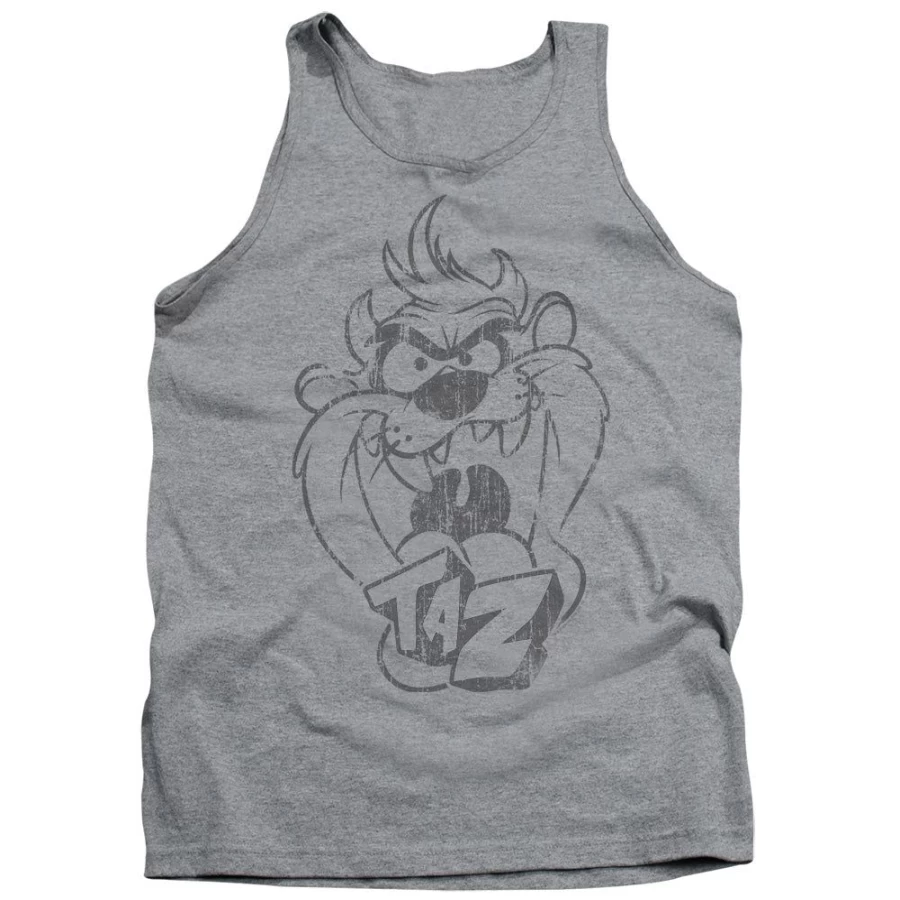 MeTV Custom Classics Vintage Looney Tunes Faded Taz Graphic Unisex T-Shirt